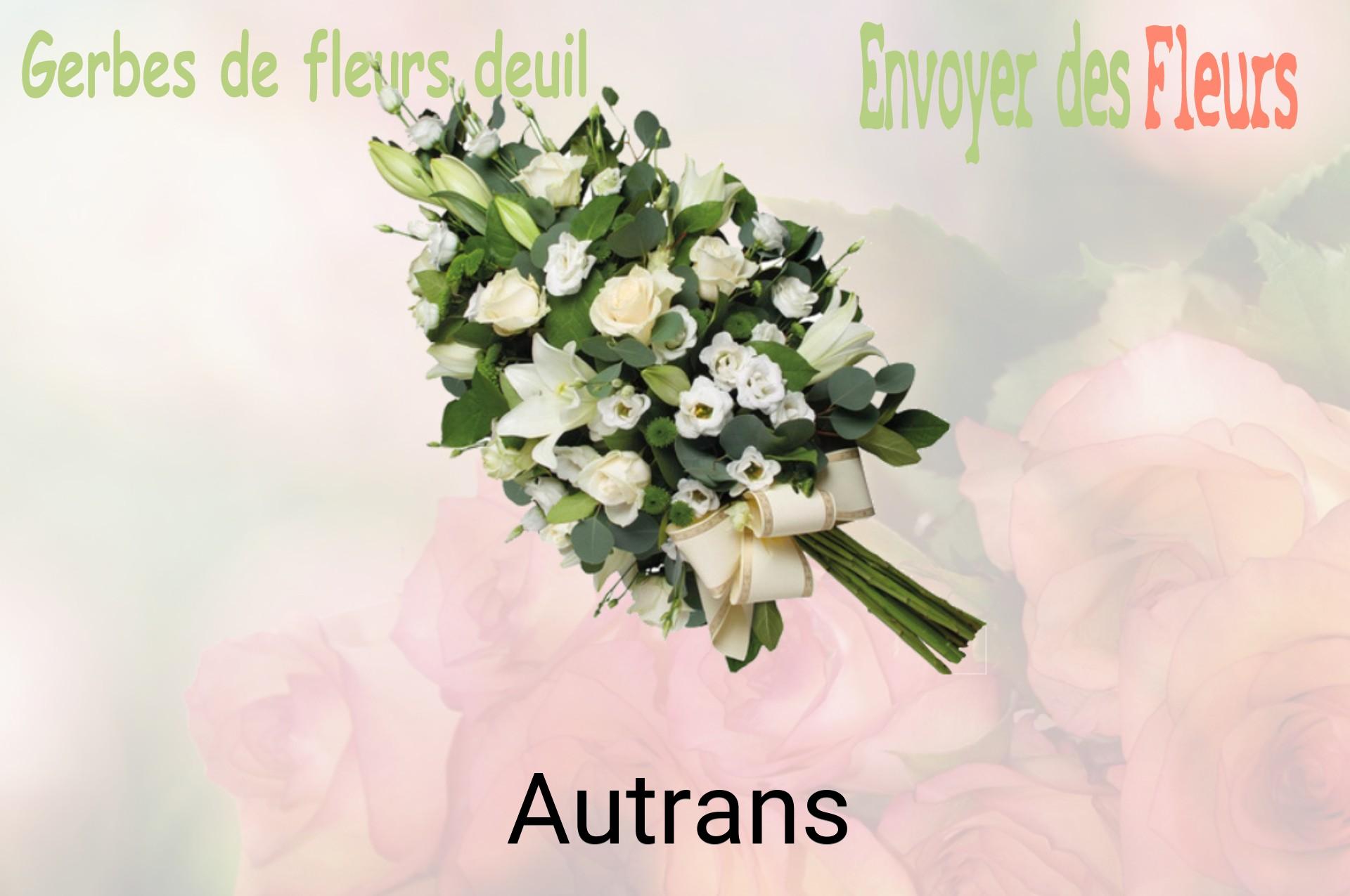 Gerbe de fleurs de deuil livrée à Autrans